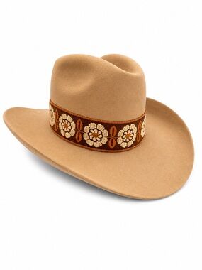 Vintage STETSON  5x" fur felt Cowboy Hat In Tan ~ Sz 7